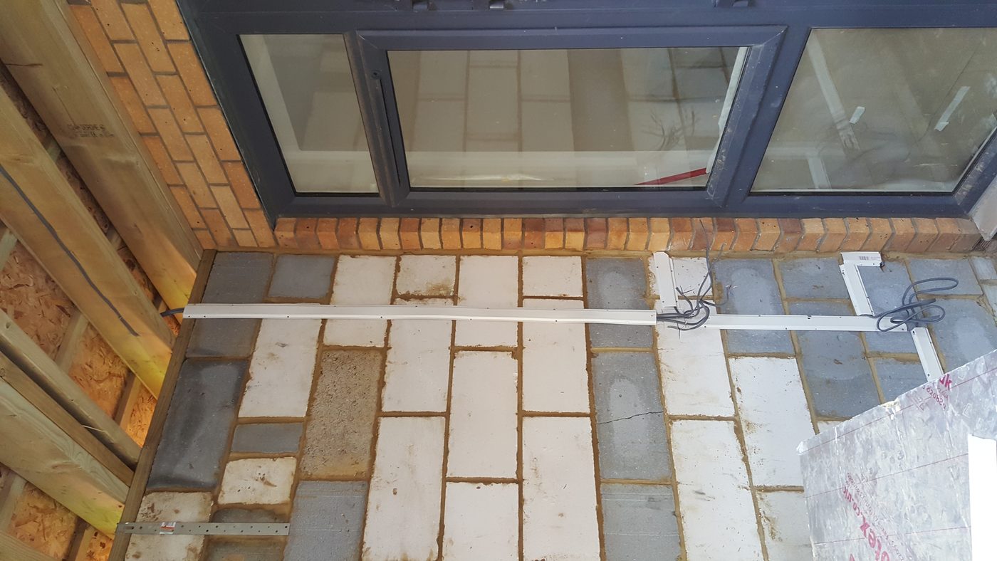 Electrical first-fix work during a property renovation